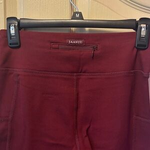 Jaanuu Burgundy Scrub Pants